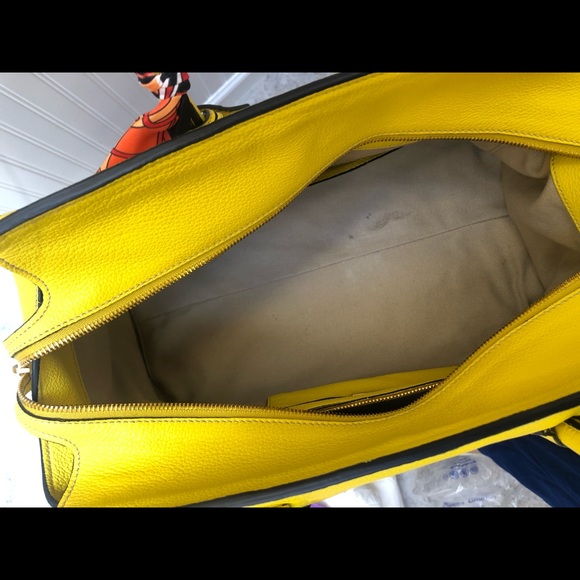 PRADA VITELLO Grain Leather Hand Bag Purse Satchel - Picture 6 of 8